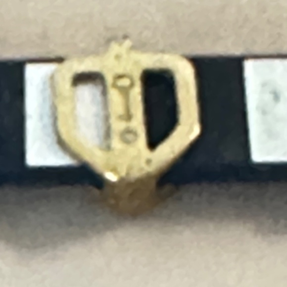 2/$15 KEEP Collective silicone, navy, and white bracelet with slide charms - Picture 4 of 13